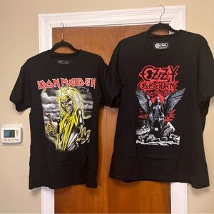 Ozzie Osborne. Iron Maiden   2 Rock Roll legend T -Shirts size L
L1